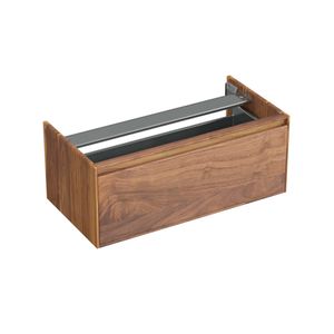Onderkast Forzalaqua Reno 100x51x40 cm 1 La Softclose Noten Pure Walnut Forzalaqua