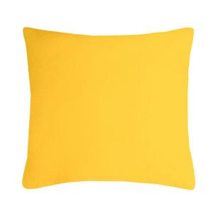 Stof Textile sierkussen Nelson - geel - 60 x 60 cm - bank kussens - polyester