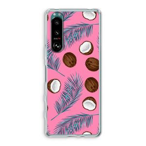 Kokosnoot roze: Sony Xperia 5 III Transparant Hoesje