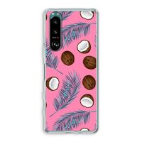 Kokosnoot roze: Sony Xperia 5 III Transparant Hoesje