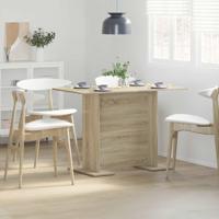 Eettafel 10x60x75 cm bewerkt hout sonoma eikenkleurig