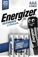 Batterij energizer ultimate lithium 4x aaa
