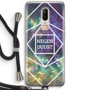 Negenduust ruimte: OnePlus 6 Transparant Hoesje met koord