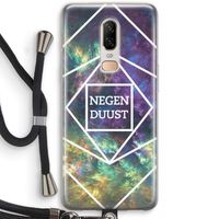 Negenduust ruimte: OnePlus 6 Transparant Hoesje met koord