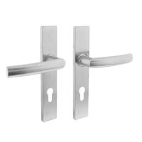 Deurkr.Blok op rechth. schild PC 72 mm rvs ge