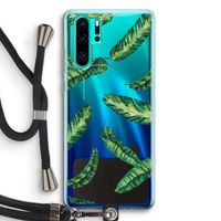 Lange bladeren: Huawei P30 Pro Transparant Hoesje met koord