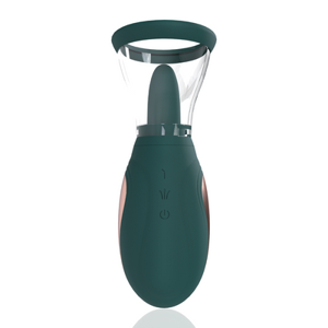 Pumped by Shots Enhance - Rechargeable Vulva and Breast Pump - Forest Green