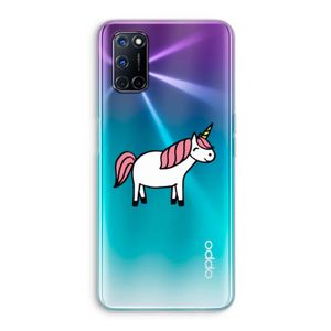 Eenhoorn: Oppo A92 Transparant Hoesje