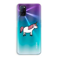 Eenhoorn: Oppo A92 Transparant Hoesje