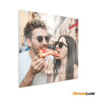 Foto op aluminium afdrukken - Wit (ChromaLuxe) - 50 x 50 cm