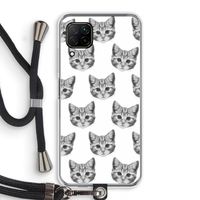 Kitten: Huawei P40 Lite Transparant Hoesje met koord