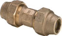 Viega knelringfitting met 2 aansluiting Maxiplex 9041, brons, rechte koppel - thumbnail