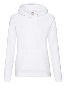 Fruit Of The Loom F409 Ladies´ Classic Hooded Sweat - White - L