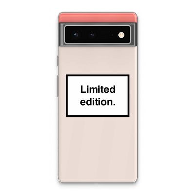 Limited edition: Google Pixel 6 Transparant Hoesje