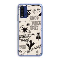 Good vibes: Xiaomi Redmi 9T Transparant Hoesje