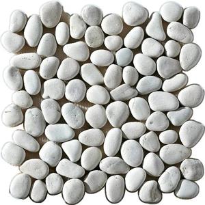 Mozaïek tegels Perla Bianco Natura 30x30 - Kiezels Wand en vloer Natuursteen