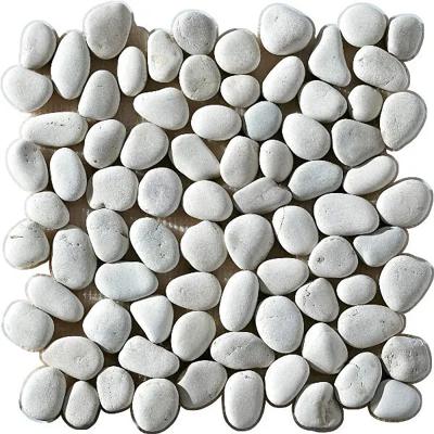 Mozaïek tegels Perla Bianco Natura 30x30 - Kiezels Wand en vloer Natuursteen