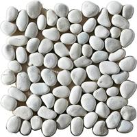 Mozaïek tegels Perla Bianco Natura 30x30 - Kiezels Wand en vloer Natuursteen