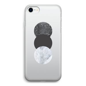 Marmeren cirkels: iPhone SE 2020 Transparant Hoesje