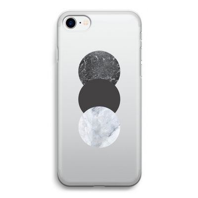 Marmeren cirkels: iPhone SE 2020 Transparant Hoesje