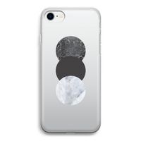 Marmeren cirkels: iPhone SE 2020 Transparant Hoesje