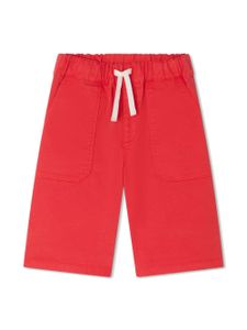 Bonpoint short en coton mélangé à patch logo - Rouge