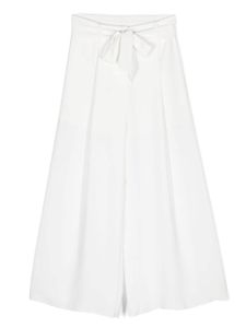 Monnalisa pantalon à coupe ample - Blanc