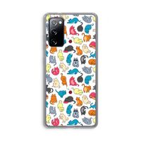 Kleurrijke katten: Samsung Galaxy S20 FE / S20 FE 5G Transparant Hoesje