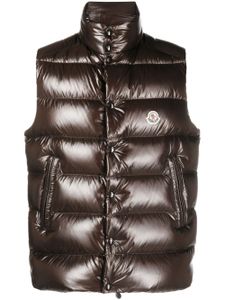 Moncler gilet matelassé Tibb - Marron