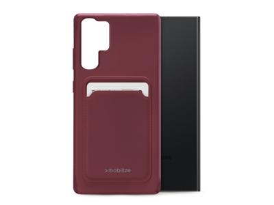 Mobilize Mobilize Rubber Gelly Card Case Samsung Galaxy S23 Ultra 5G Matt Bordeaux