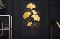 Elegante wanddecoratie GINKGO 110cm goud in filigrane bladvorm - 41272
