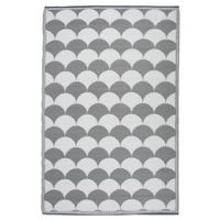 Esschert Design Buitenkleed 180x121 cm grijs en wit OC24 - thumbnail