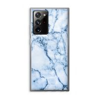 Blauw marmer: Samsung Galaxy Note 20 Ultra / Note 20 Ultra 5G Transparant Hoesje