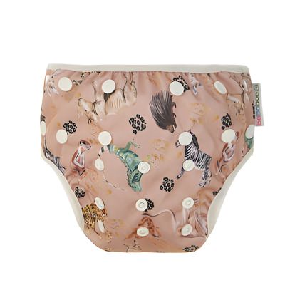 Bababoe Zwemluier Golden Panter - Maat M 4-13 KG