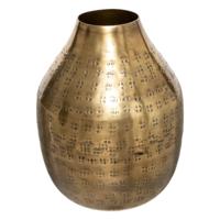 Bloemenvaas Emperor Ovaal - goud - metaal - D10 x H15 cm - Stelen en boeketten Bloemenvaas Emperor Ovaal - goud - metaal - D10 x H15 cm - Stelen en boeketten