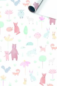 Rol Cadeaupapier Bosdieren