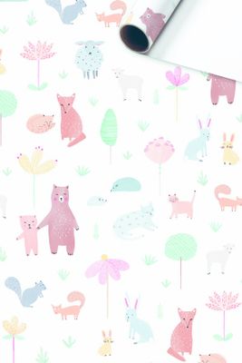 Rol Cadeaupapier Bosdieren