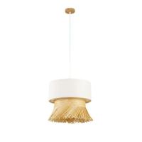Plafondlamp DKD Home Decor Polyester Bamboe (40 x 40 x 39 cm)