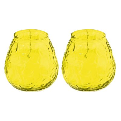 Windlicht - geurkaars - 5x - citronella - 48 branduren