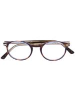 TOM FORD Eyewear lunettes de vue à monture ronde - Marron - thumbnail