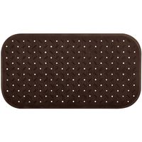 Douche/bad anti-slip mat badkamer - rubber - bruin - 36 x 65 cm - rechthoek Douche/bad anti-slip mat badkamer - rubber - bruin - 36 x 65 cm - rechthoek
