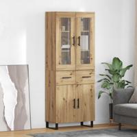 Hoge kast 2 pcs Artisan Eiken Bewerkt hout