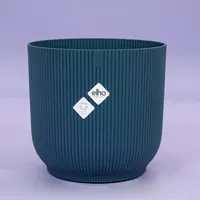 Elho Vibes Fold Rond 35 Diepblauw Blauw Wielen Bloempot Pot - thumbnail