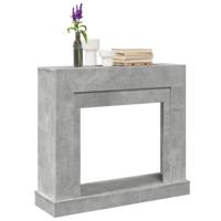 Haardombouw 100x30x87,5 cm bewerkt hout betongrijs