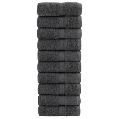 VidaXL Gastendoekjes solund 10 st 600 g/m² 30x50 cm antraciet