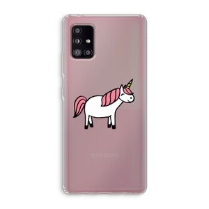 Eenhoorn: Samsung Galaxy A51 5G Transparant Hoesje