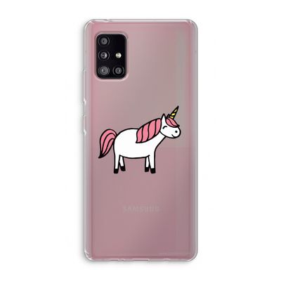 Eenhoorn: Samsung Galaxy A51 5G Transparant Hoesje