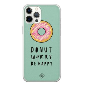 iPhone 12 Pro Max siliconen hoesje - Donut worry