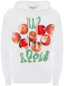 JW Anderson hoodie Bad Apple à imprimé graphique - Blanc