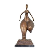 A MODERNIST BRONZE SCULPTURE OF A FEMALE NUDE